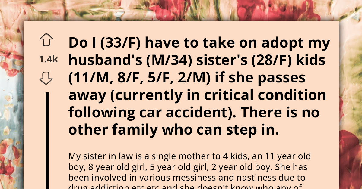 Child-Free Couple Forced To Adopt Sister's 4 Kids, Including One With Special Needs