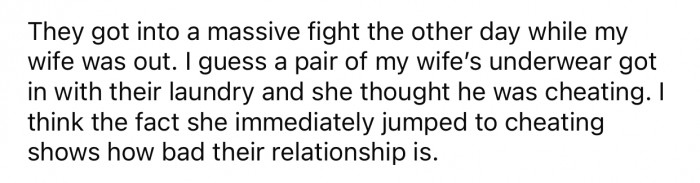 OP's daughter found women's underwear in the laundry and suspected her fiancé was cheating.