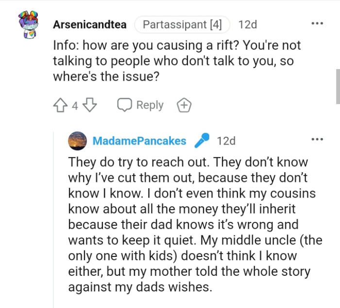 OP isn't talking to people who don't talk to them