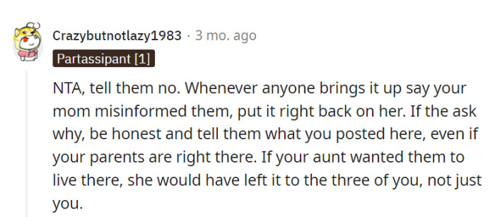 Just follow her inner mom's lead and use the 