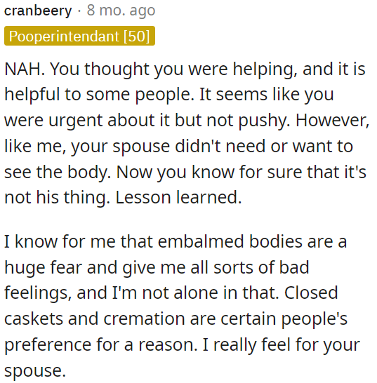 OP tried to help but made a mistake.