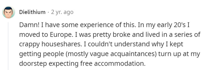 Do they think everything comes free here?