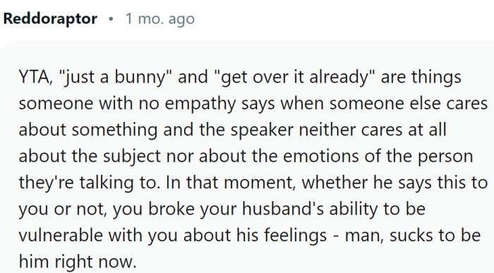 Things someone with no empathy would say...
