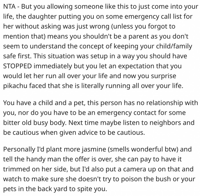 17. She should have ended things from the beginning.