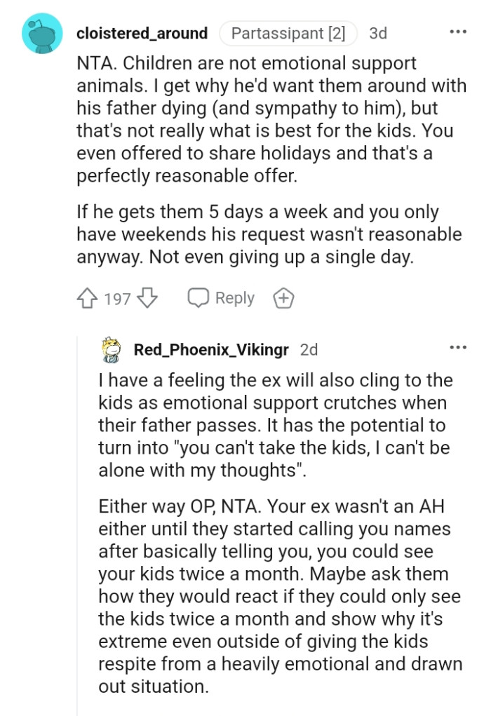 You Even Offered to Share Holidays