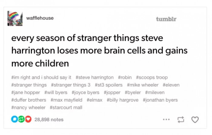 12. And we love him for it!