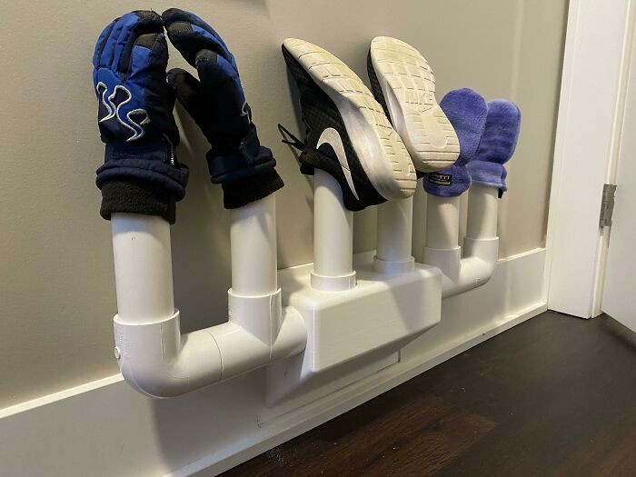 "Air Vent Boot/Shoe/Glove/Misc Wet Kid Stuff Dryer (1 1/2” Pvc With Printed Vent Adapter)"