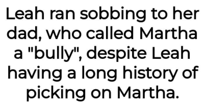 Leah's Dad Called OP's Daughter a Bully Despite Her Being at Fault