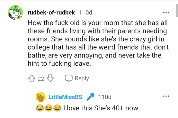 The crazy girl in college