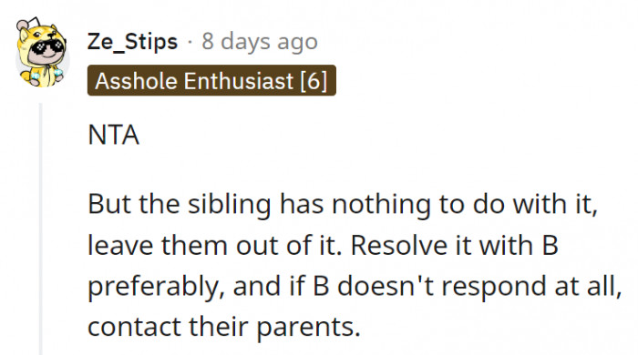2. If possible, keep the beef only with the people involved