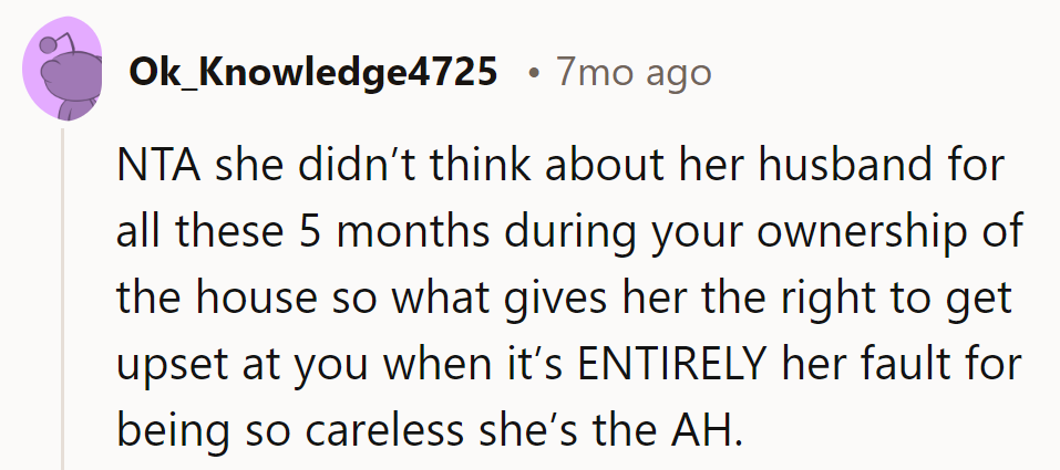 Ignoring her husband's memory for months, now shifting blame? It seems she's planting regrets in another's garden.
