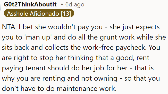 The OP is justified in preventing the tenant from exploiting him.