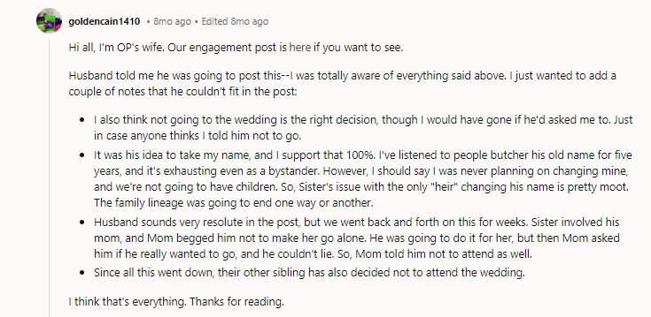 Sorry to hear y'all are dealing with your SIL's drama.