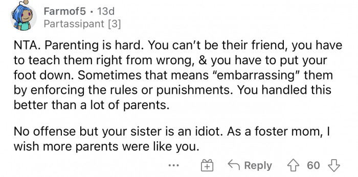 I agree that she handled it very well and better than a lot would have.