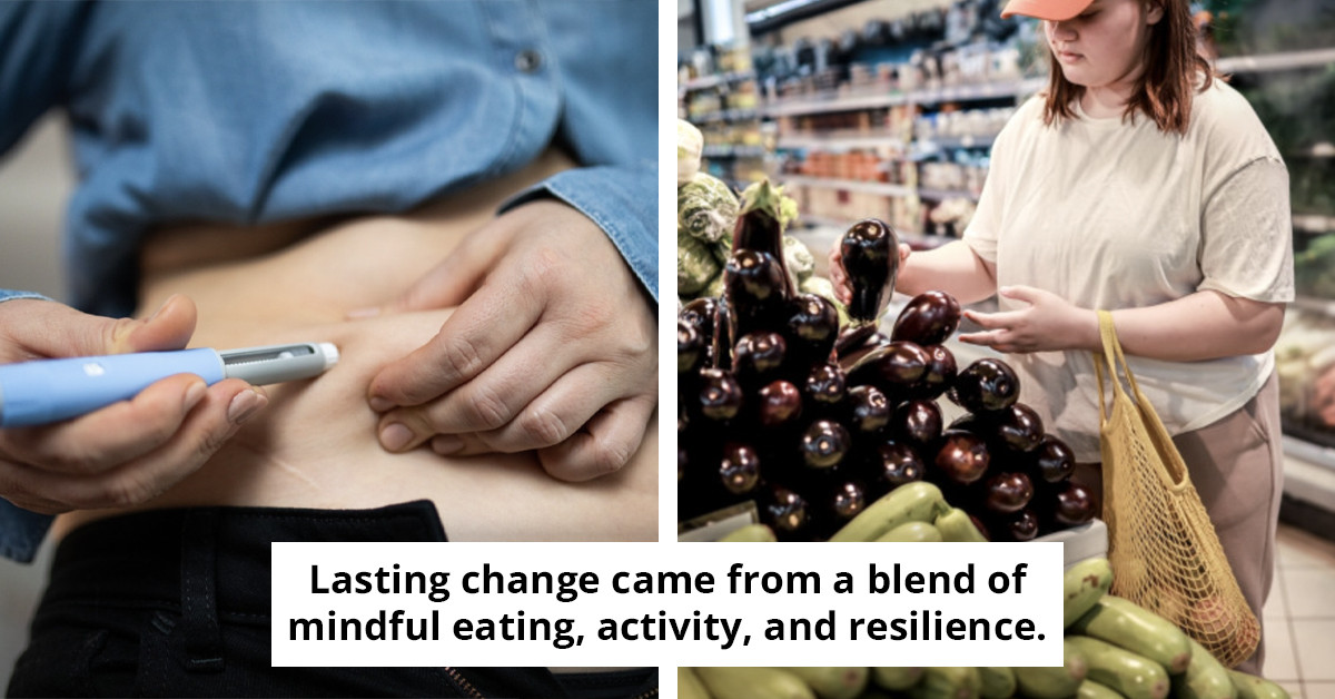Individual who shed more than 130 pounds 'naturally' reveals the key change that led to their significant weight loss.