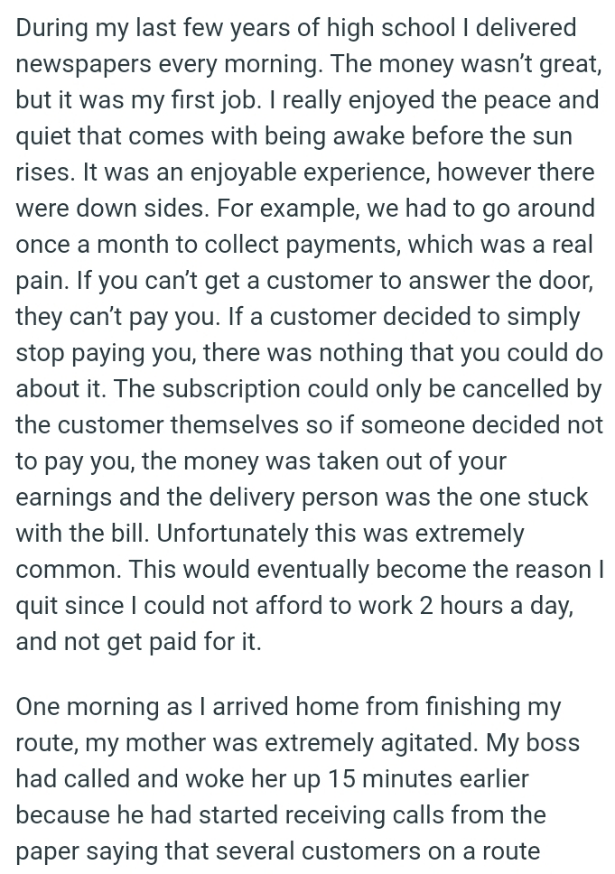 The OP really enjoyed the peace and quiet that comes with being awake before the sun rises