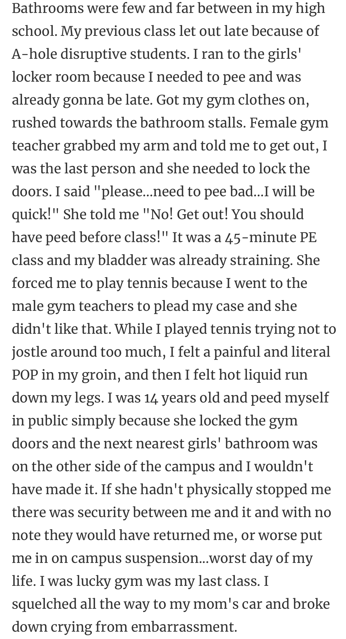 17. What a horrible teacher