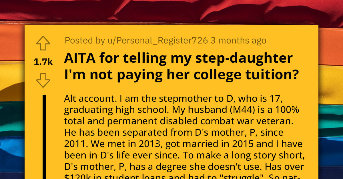 Redditor Refuses To Co-Sign Her Stepdaughter's Student Loans, Pointing To Benefits From Her Father's Service, But Gets Accused Of Jeopardizing Her Future