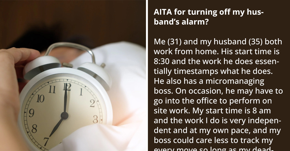 Alarm Clock Snoozing And Its Consequences - Pregnant Woman Turns Off Her Husband's Alarm, Making Him Late For Work