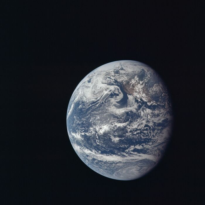 "Apollo 11 Mission Image - Earth View"