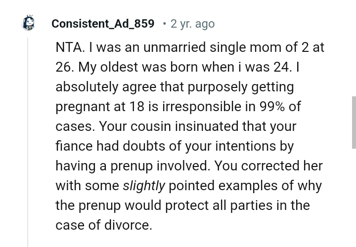 The OP Corrected Her with Some Slightly Pointed Examples