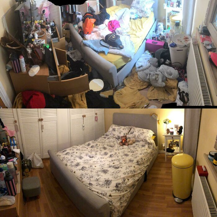 "Finally Cleaned My Depression Nest"