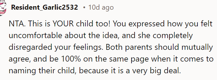 She needs to respect her current husband's wishes, too.