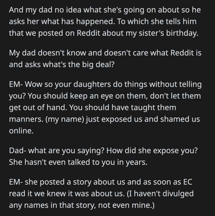 OP's dad was barely awake. He didn't even know what Reddit was.