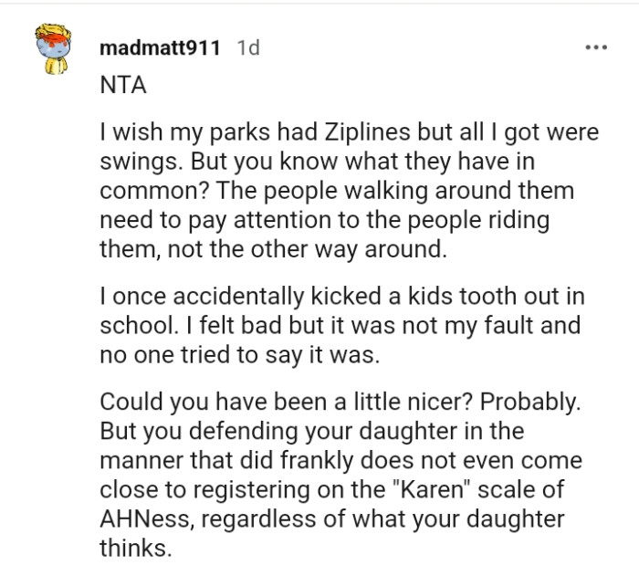 The people walking around them need to pay more attention