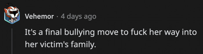 Ella is retraumatizing OP's daughter and she knows exactly what she's doing