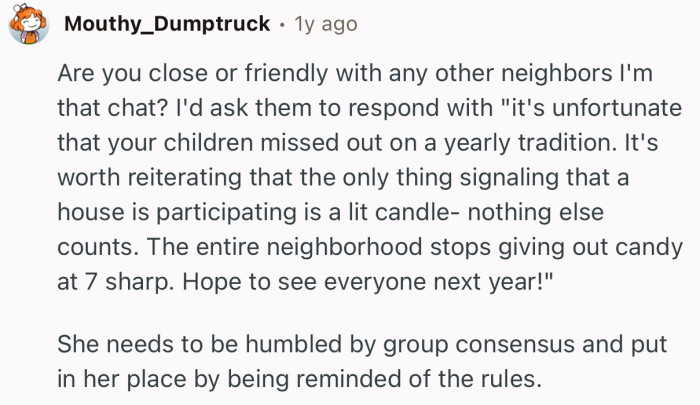 “She needs to be humbled by group consensus and put in her place by being reminded of the rules.”