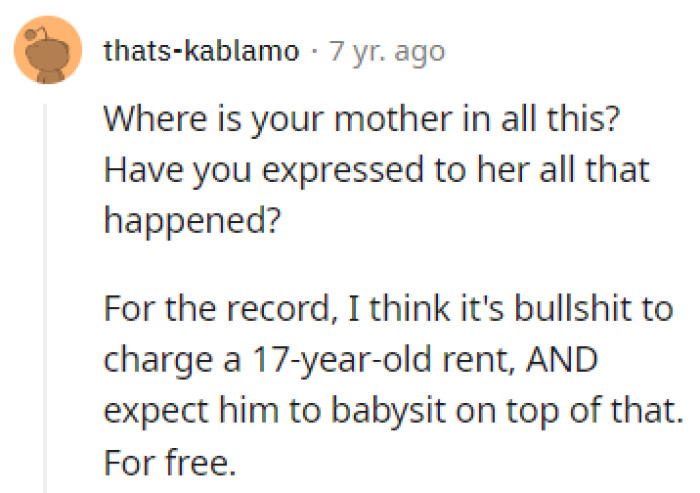 Where's OP's mother?