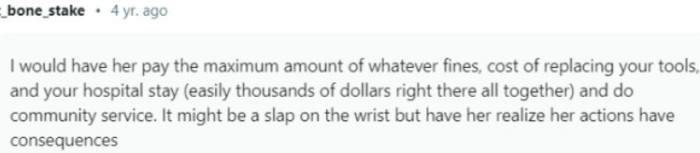 Her Actions Have Consequences