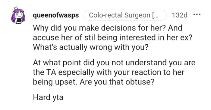 Let's head into the comments section and find out what other Redditors have to say regarding the story