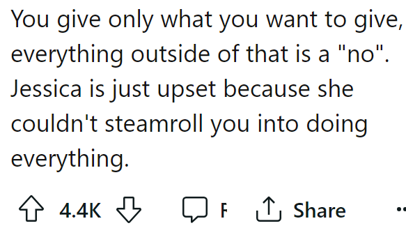 A Redditor said the OP was not in the wrong