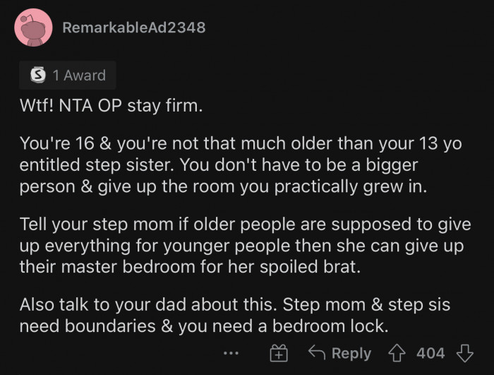 OP needs to set boundaries before it's too late.