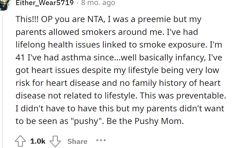 Another Redditor encouraged the OP to continue with the rule