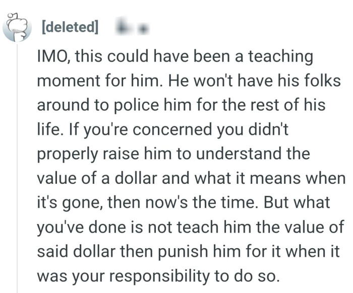 Let's head into the comments section and find out what other Redditors have to say about the story