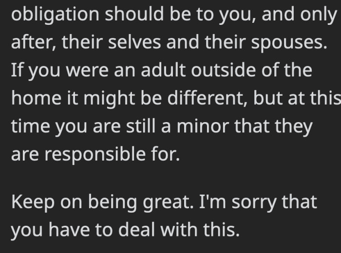 This isn't supposed to be issues for him to face to begin with