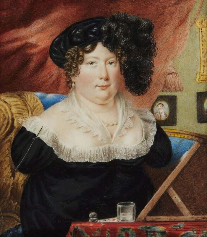 "Sarah Biffin (1784-1850) Was A Famous Painter And Performer Who Was Born Without Arms Or Legs And Was Known For Her Highly Detailed Portraits Of English Royalty And Nobility"