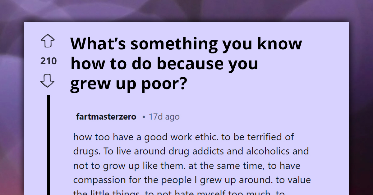 How Growing Up Poor Shaped People’s Practical Skills