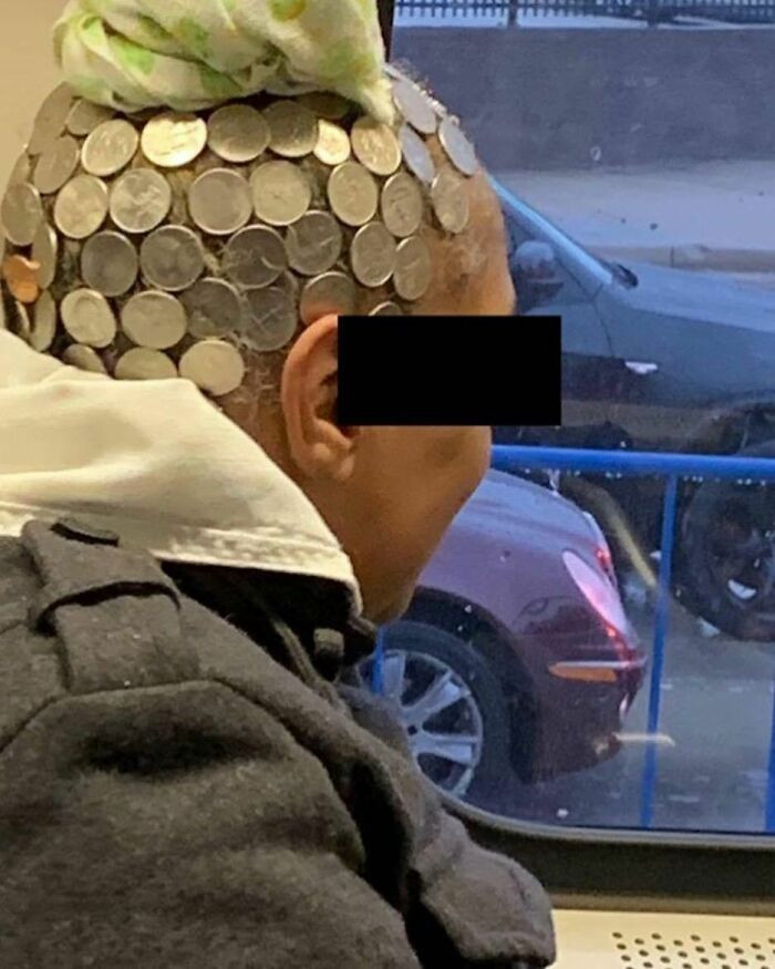 8. At least she wouldn't have to search for coins and pennies.