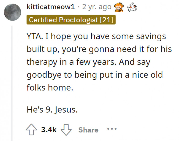 Are you also prepared for some consequences, OP?