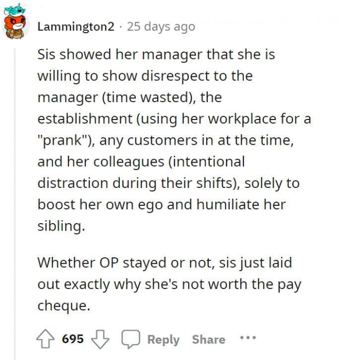 Lesson learned, folks. A job, whether part-time, full-time, or contractual, is still a job.