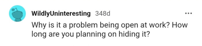 Let's head into the comments section and find out what other Redditors have to say regarding the story