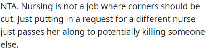 Nursing is not a profession where shortcuts should be taken.