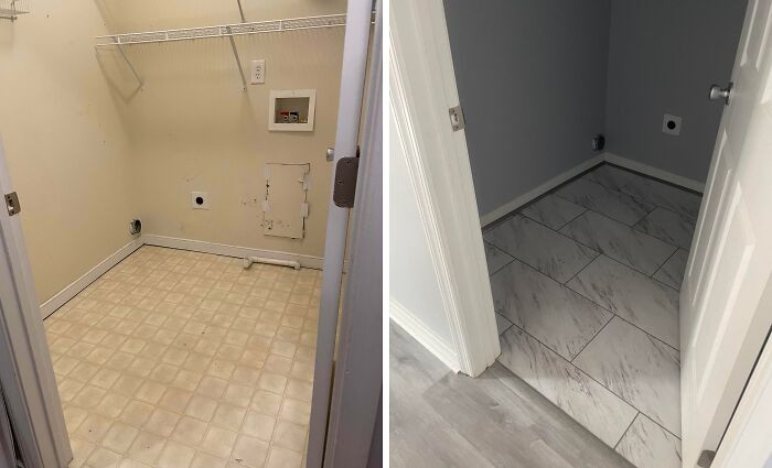 "Before N After Pics Of The Laundry Room"