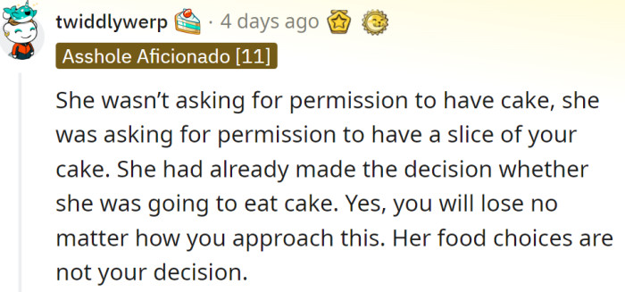 And another Redditor explained to him: