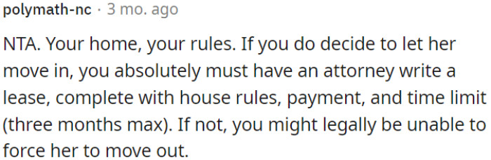 OP Needs to Set Clear Boundaries for His Home