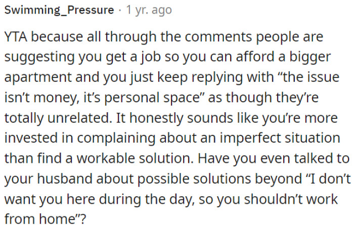 It appears that OP is more focused on complaining than finding a solution.